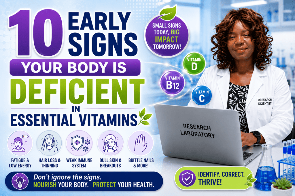10 EARLY SIGNS YOUR BODY IS DEFICIENT IN ESSENTIAL VITAMINS