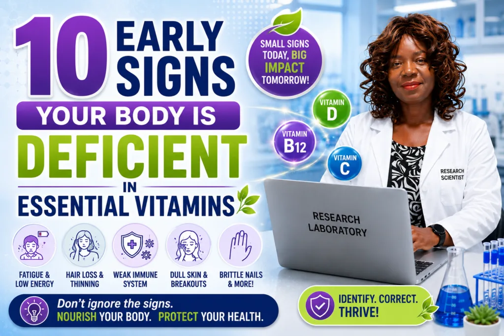 10 EARLY SIGNS YOUR BODY IS DEFICIENT IN ESSENTIAL VITAMINS