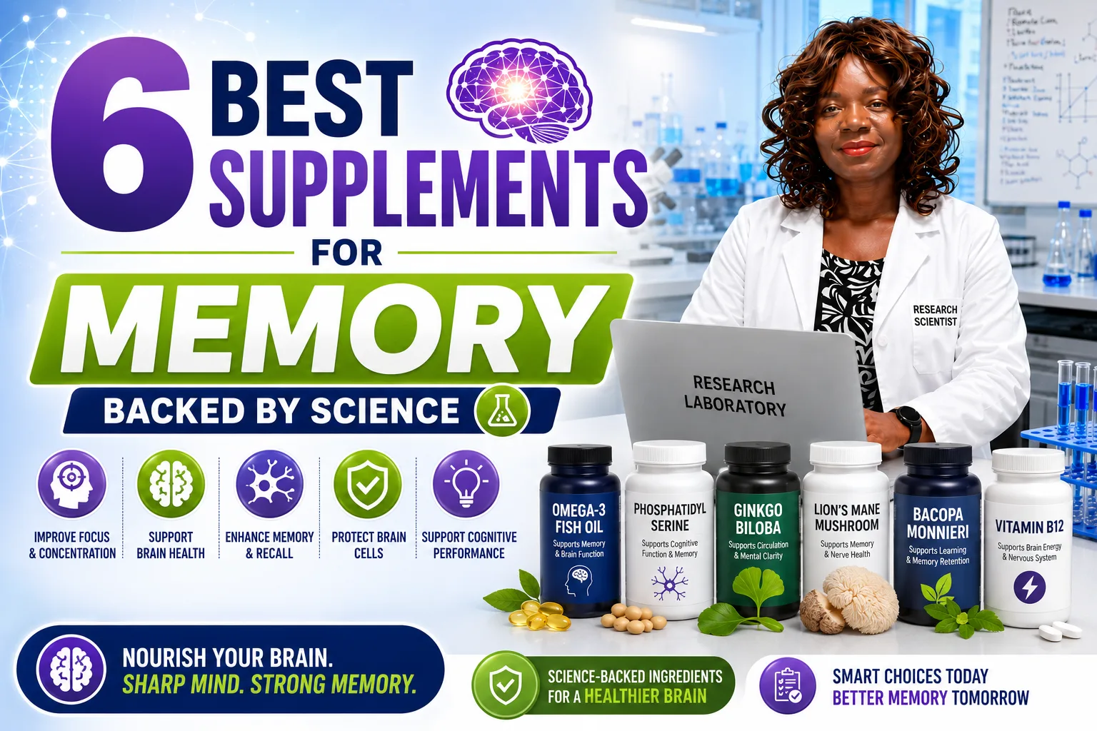 Read more about the article The 6 Best Supplements for Memory Backed by Science.