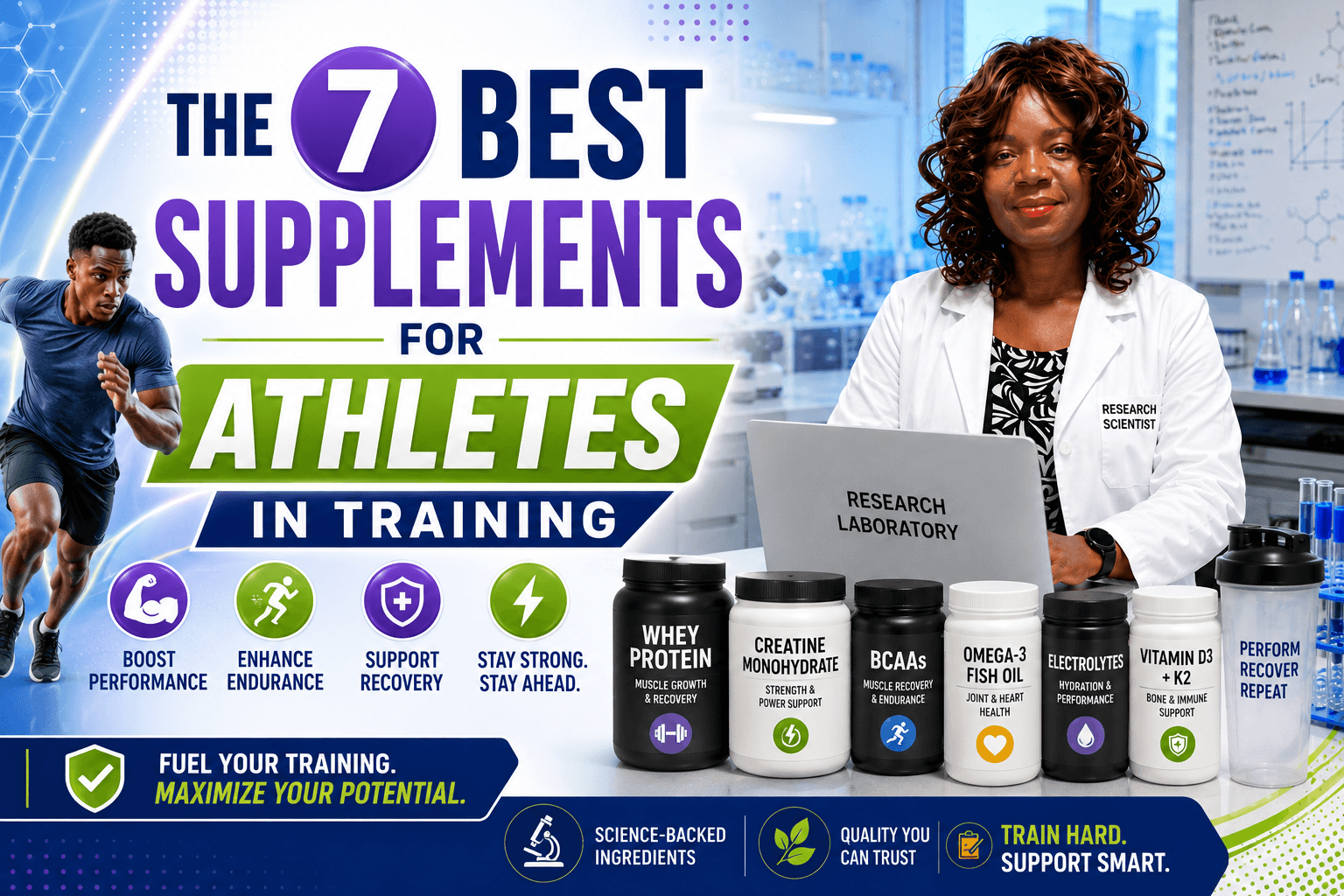 You are currently viewing The 7 Best Supplements for Athletes in Training.