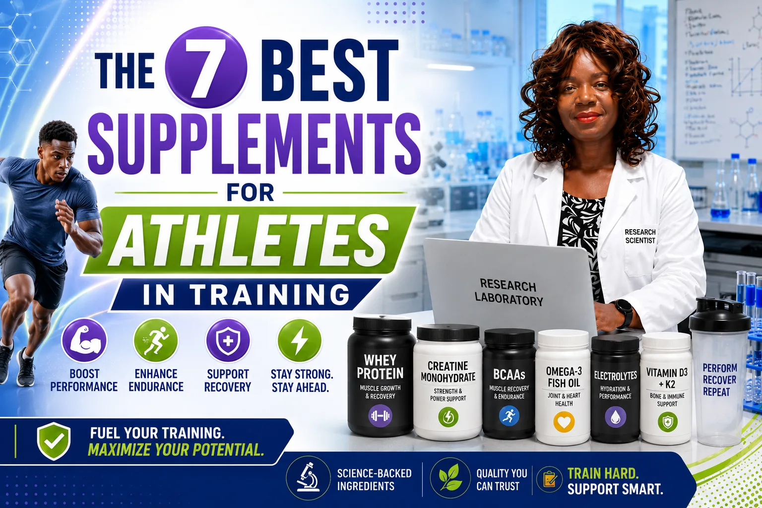 Read more about the article The 7 Best Supplements for Athletes in Training.
