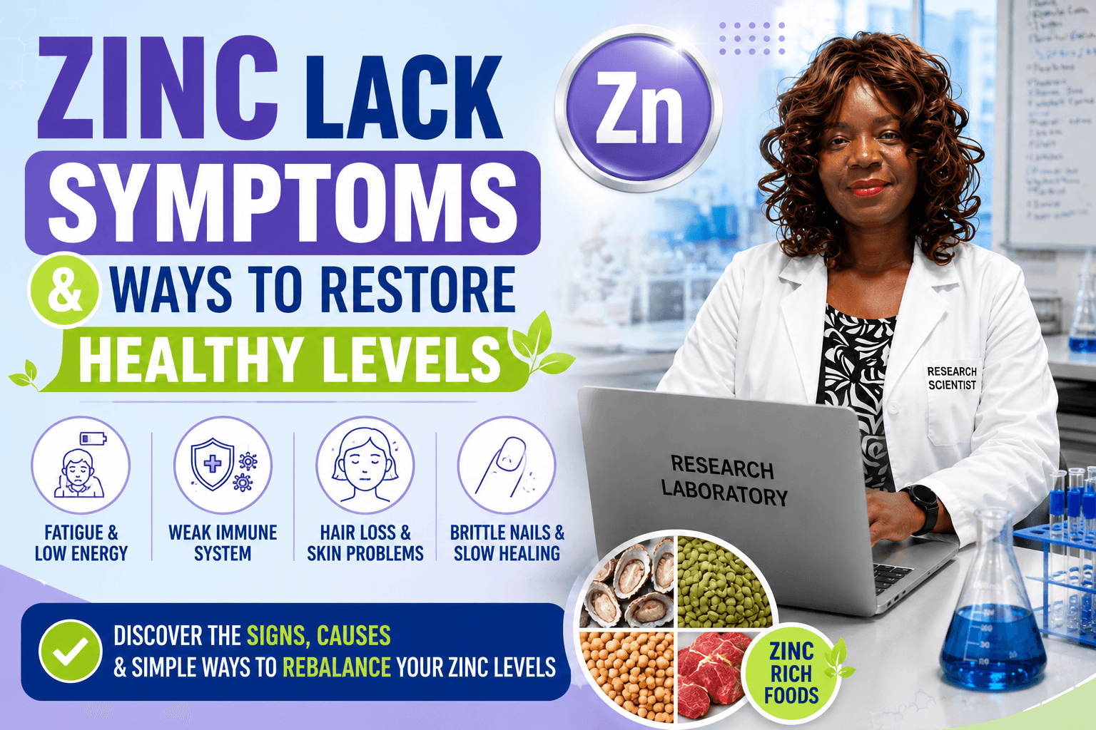 Read more about the article Zinc Deficiency Symptoms and Ways to Restore Healthy Levels: