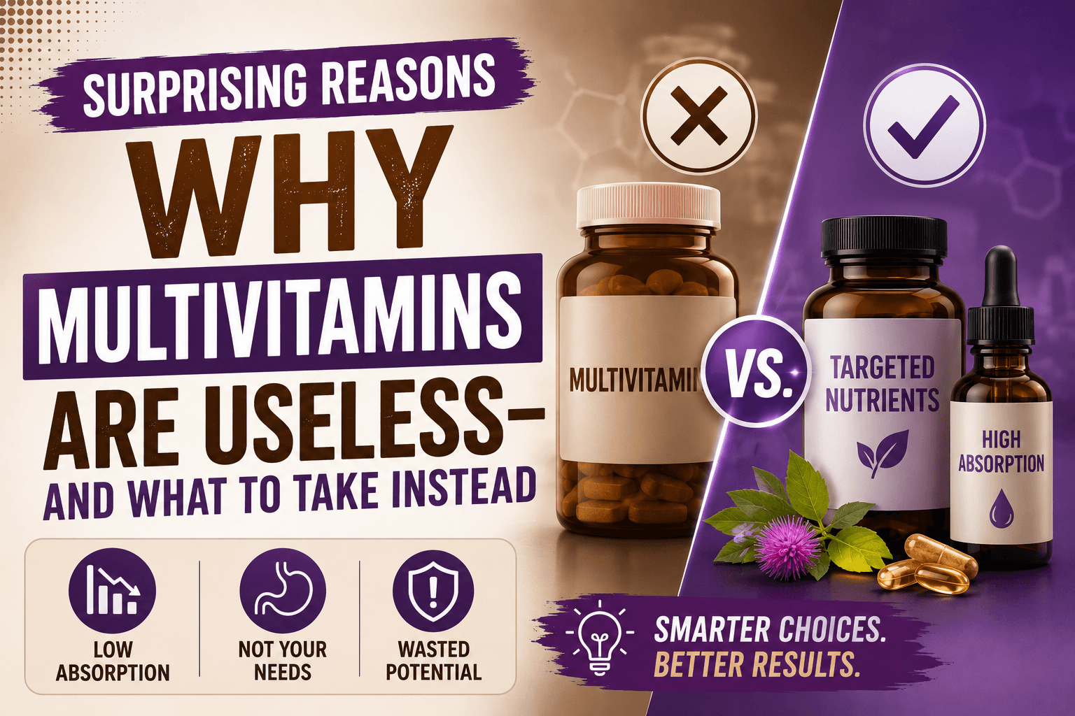 Read more about the article Surprising reasons Why Multivitamins Are Useless—and What to Take Instead
