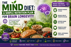 The MIND diet a simple nutrition for Brain Longivity